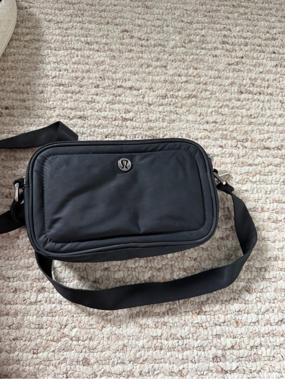 lululemon athletica Black Crossbody Messenger Bag